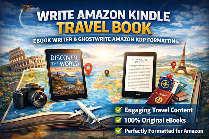 write amazon kindle travel book ebook writer ghostwrite amazon kpd formatting