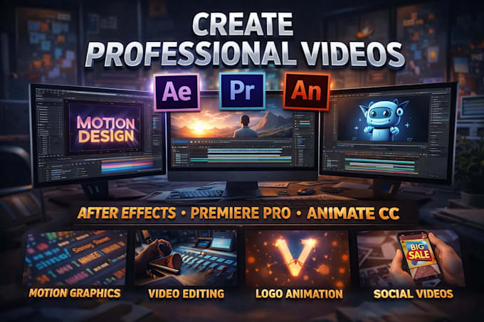 create videos in adobe after effect premiere pro animate cc