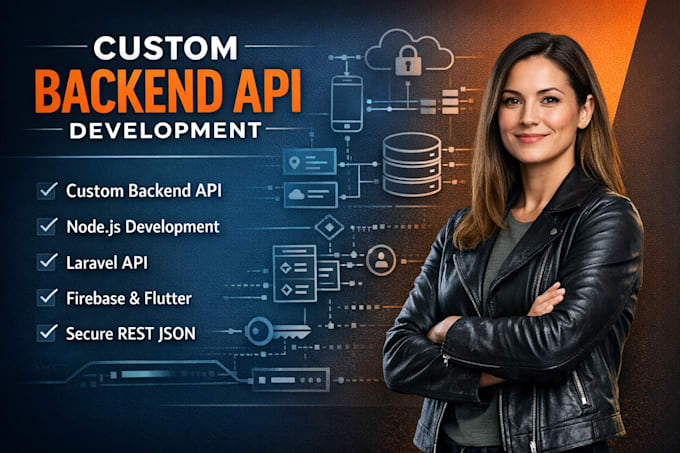 create custom backend api using node js, firebase, laravel, flutter firebase