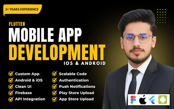 design and develop a flutter mobile app for ios and android