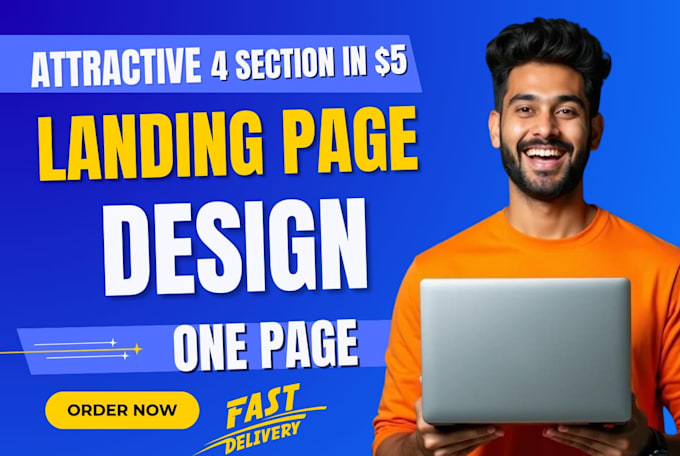 design a fully responsive landing page or one page website using elementor pro