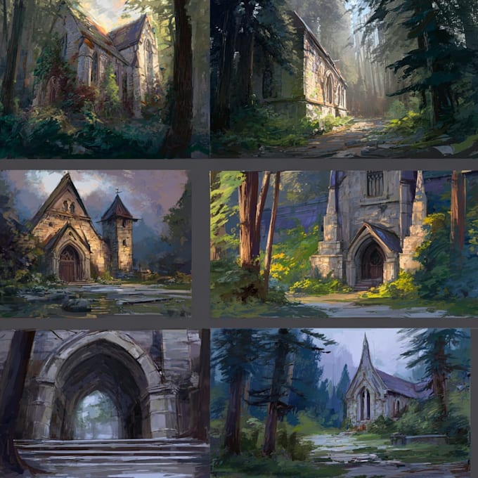draw environment concept art