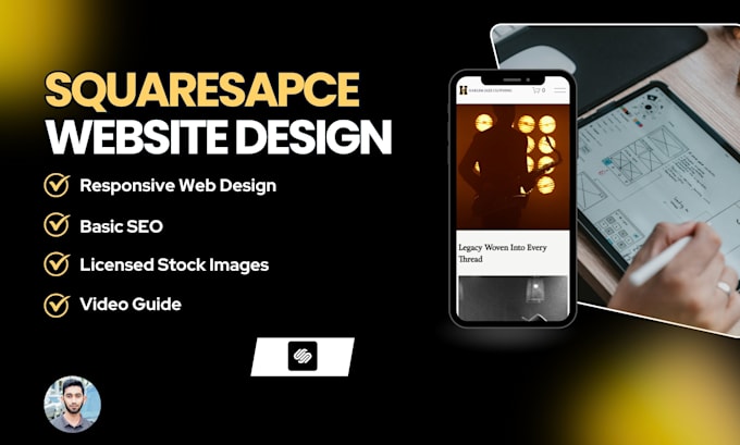 design or redesign a professional squarespace website