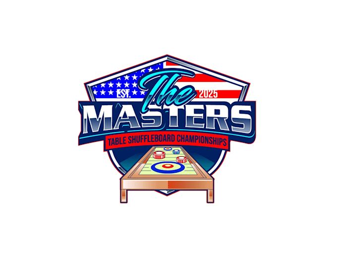 create awesome and gorgeous shuffleboard logo design