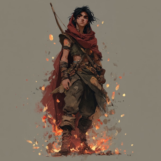 Draw dnd character art, fantasy illustration or concept art by ...