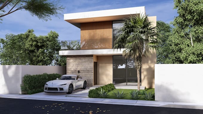 do architectural exterior 3d modeling and rendering