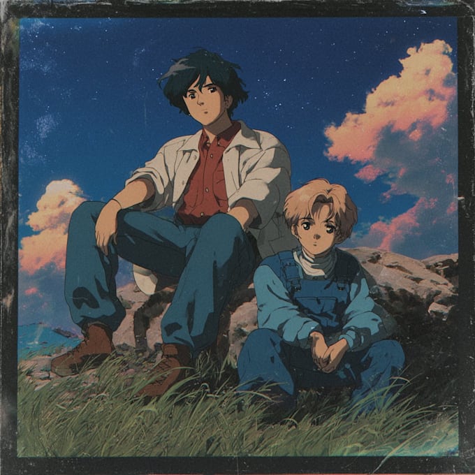make you a cartoon anime cover art