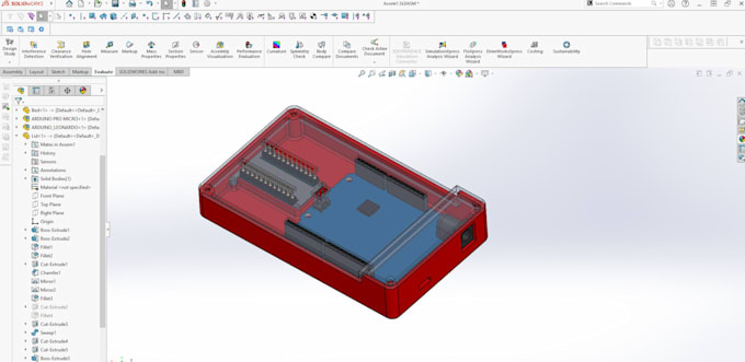 design a custom pcb enclosure using solidworks