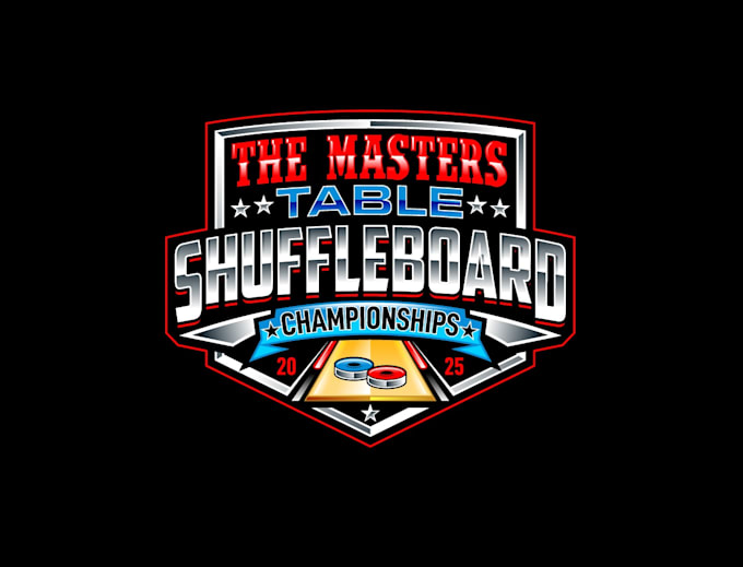 create awesome and gorgeous shuffleboard  logo design