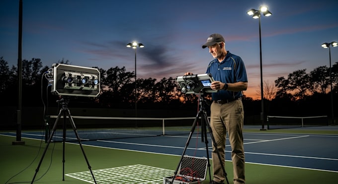 do professional tennis court lighting analysts