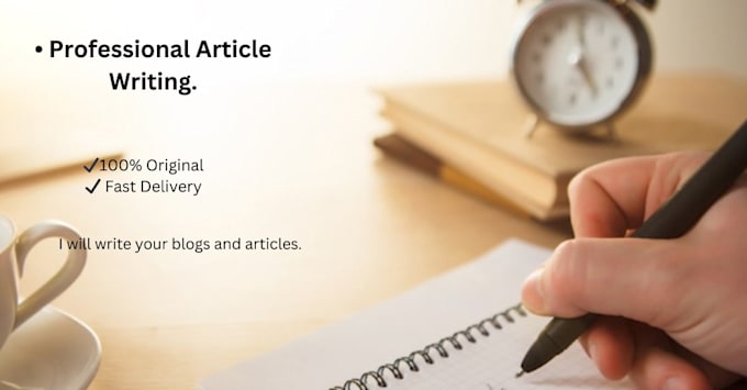 write unique articles and blog post