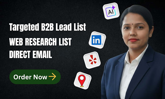 create targeted b2b and linkedin prospect list by research