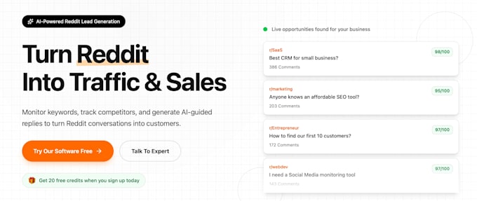 do reddit marketing, community building for you