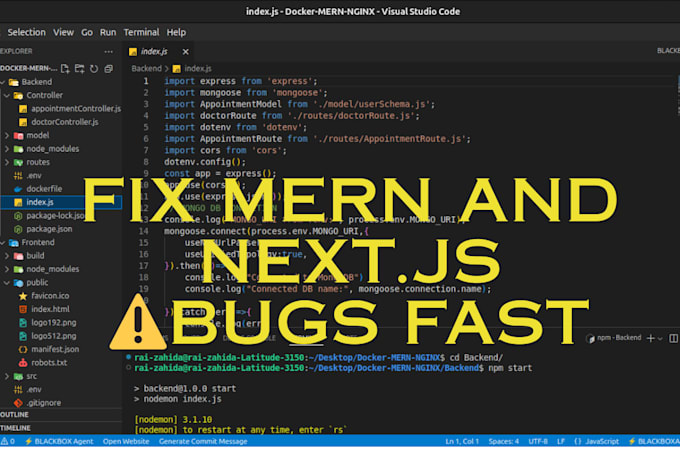 clean vibe coding errors for production environment