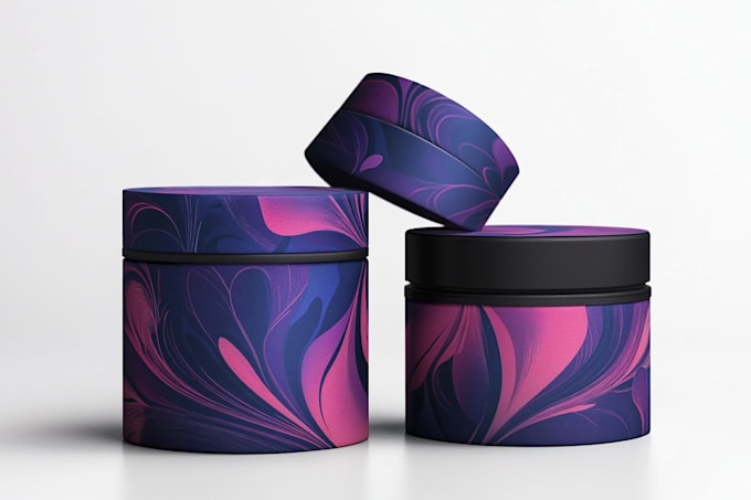 create a custom pouch label design and packaging box
