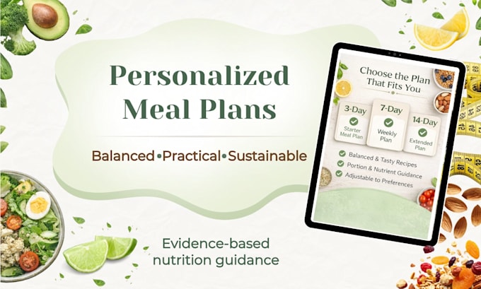 create a personalized nutrition and meal plan for you