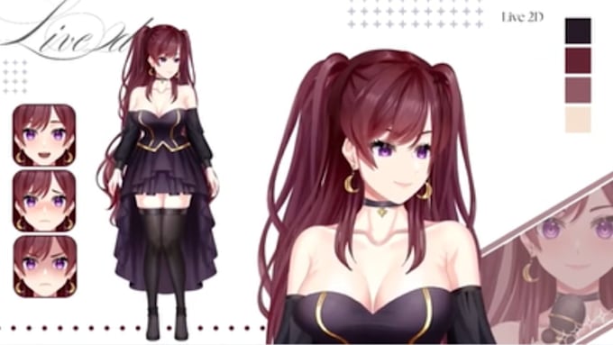 design and rig live2d vtuber model live 2d vtuber avatar and anime vtuber model