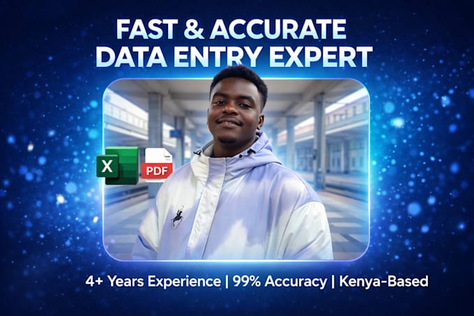 do accurate data entry and excel cleanup