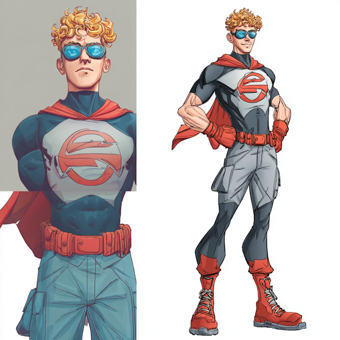 Create a comic character and superhero character for you by Eidaeracs ...