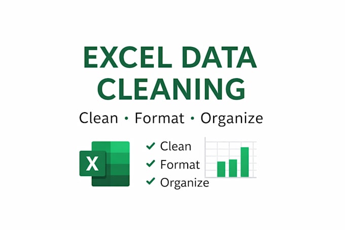 clean, format and organize messy excel data