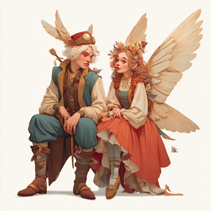 draw fairy tale illustrations for your concept