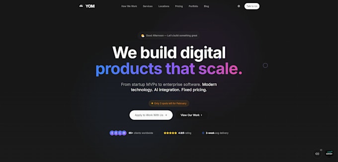 build a custom ai powered website
