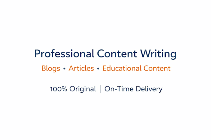 write engaging and SEO friendly content for you
