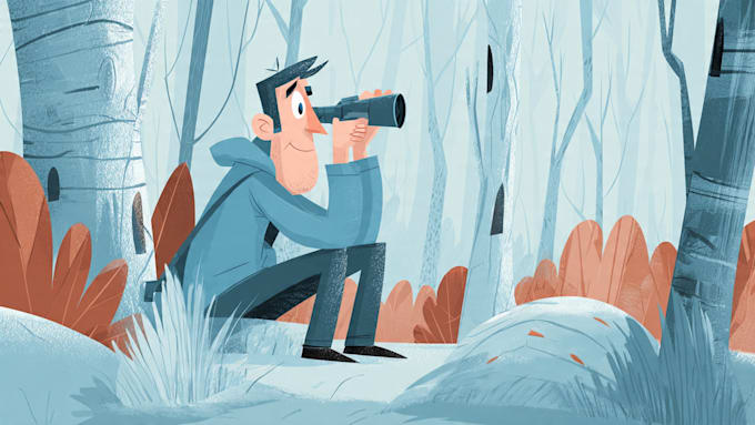 draw a cartoon illustration