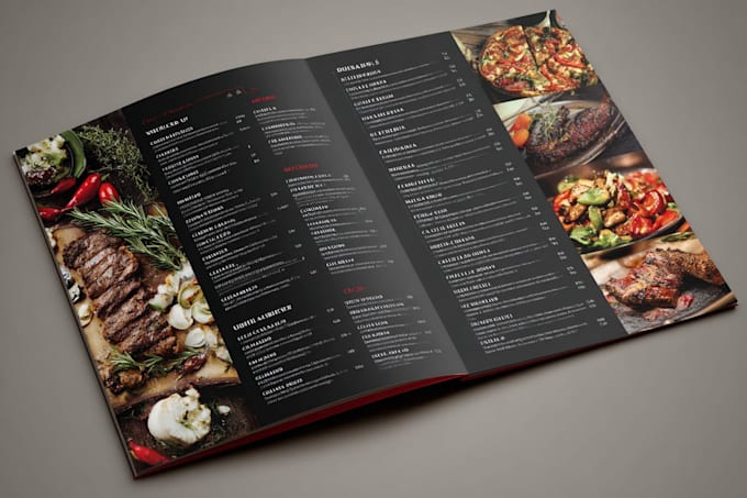 do modern restaurant, food menu,