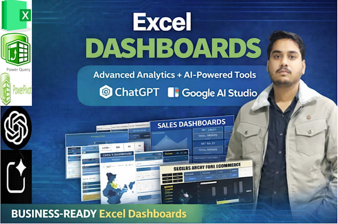 Create automated excel kpi dashboards by Karan_excel_bi | Fiverr