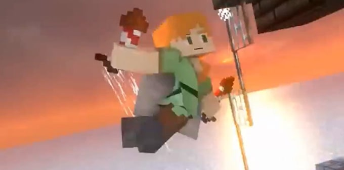 create professional 3d minecraft animations for youtube, intros