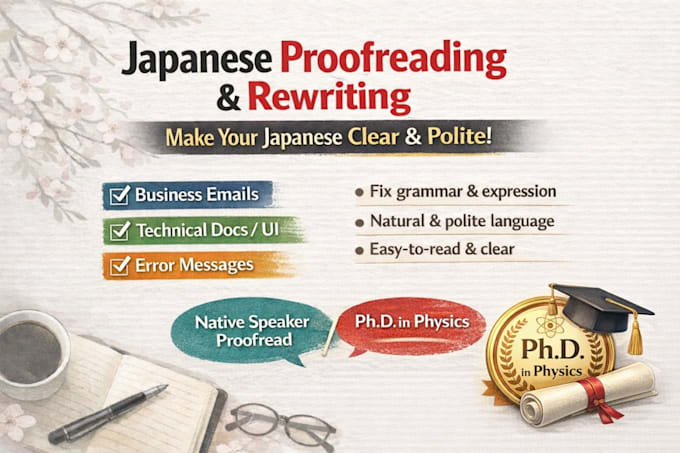 proofread and rewrite your japanese text naturally