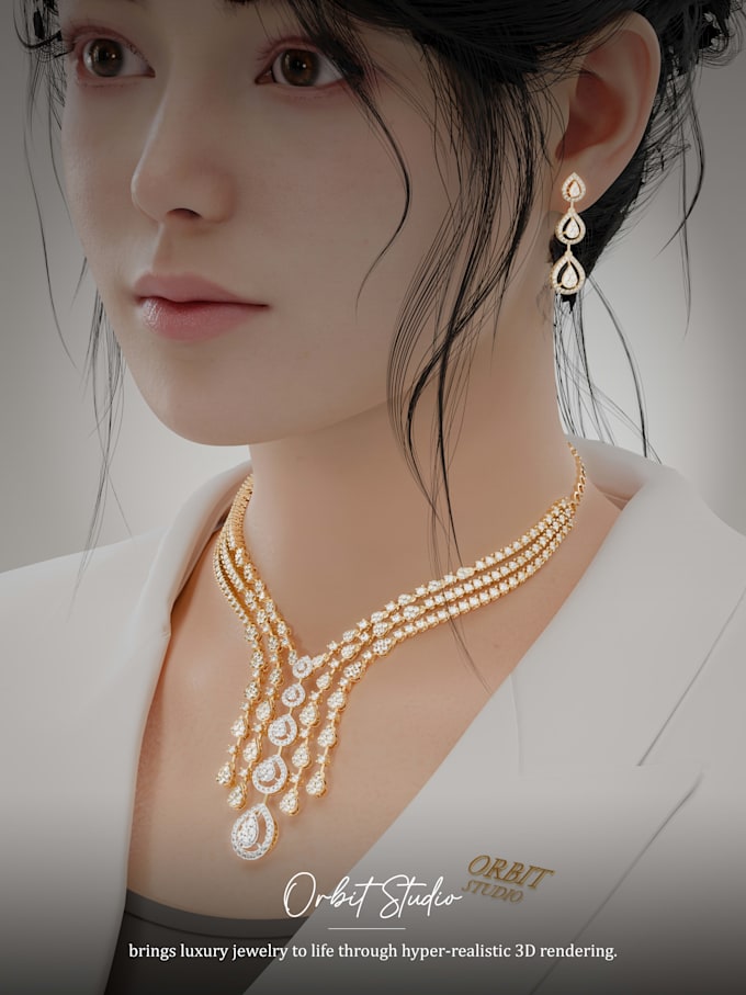 ultra realistic jewelry rendering and visualization