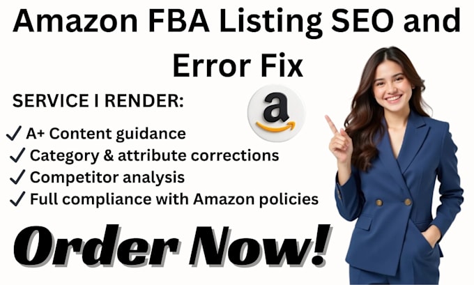 create amazon fba product listing and variation or fix error