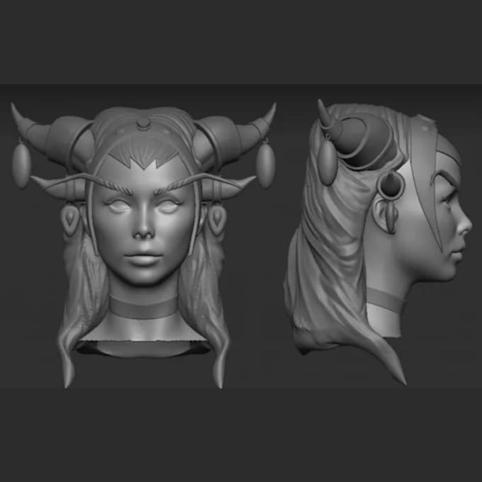 design custom 3d character models for 3d printing in stl format 3d model