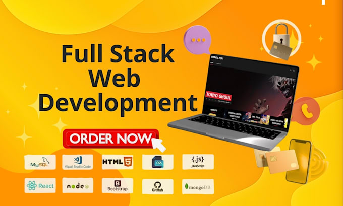 do website development as full stack web developer, frontend backend development