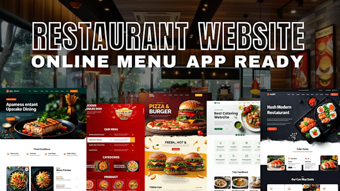 design a modern restaurant website with online menu and reservation system