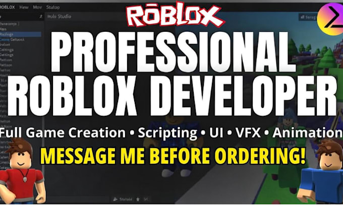 create your roblox game, script, ui, vfx, and full game systems