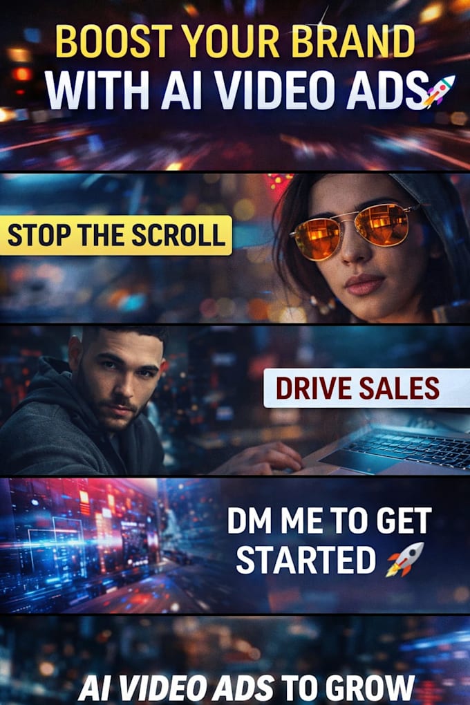 Create ai video ads for facebook instagram tiktok and youtube by Ebiz ...