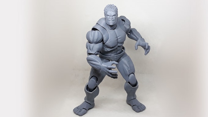 do 3d articulated model action figure 3d sculpting flexi model for 3d printing