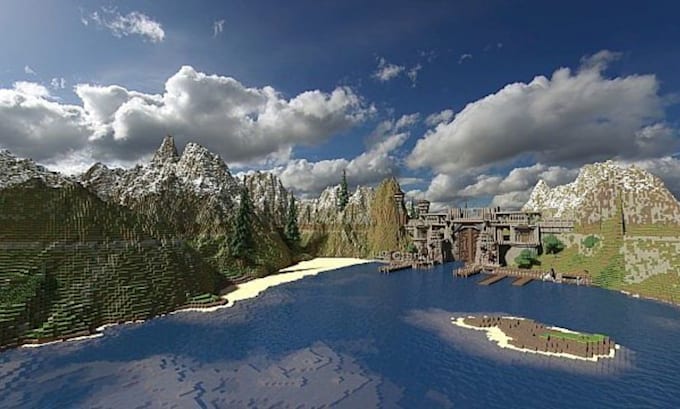 create a custom minecraft survival world with worldpainter