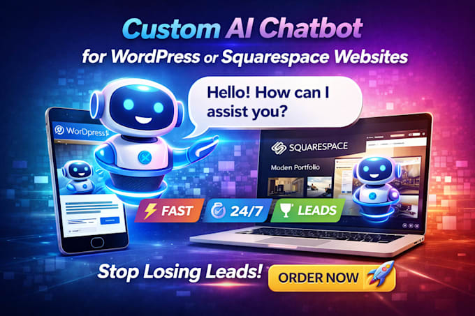 build ai chatbot for your wordpress squarespace or wix website