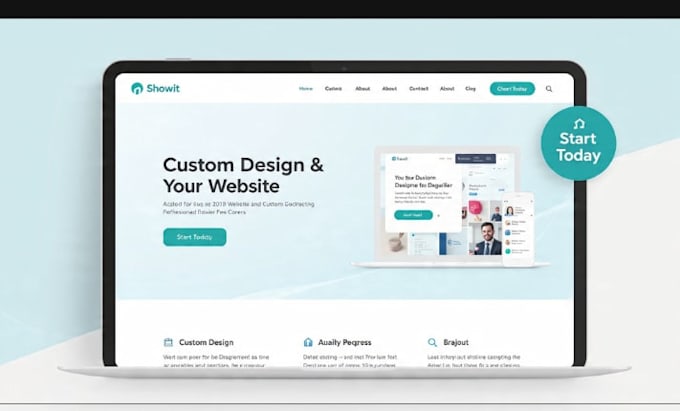 design or redesign showit website customize showit template and blog