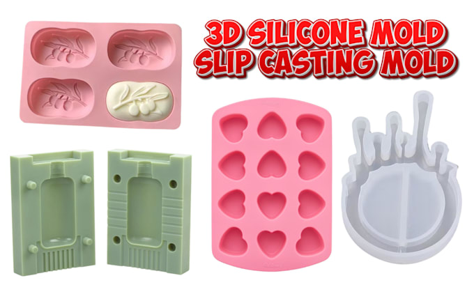 custom 2d silicone mold, chocolate resin, plastic injection mold, clay mold