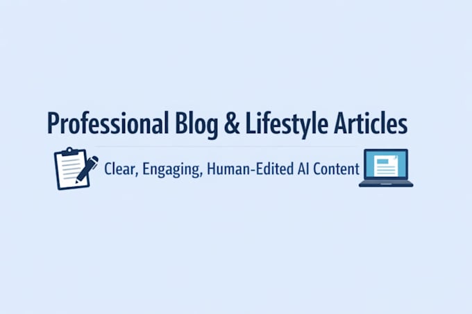 professional blog and lifestyle article writing