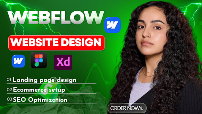be webflow expert to design webflow website, or develop webflow website