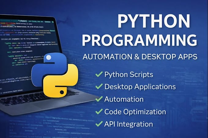 do python programming, automation, and desktop applications