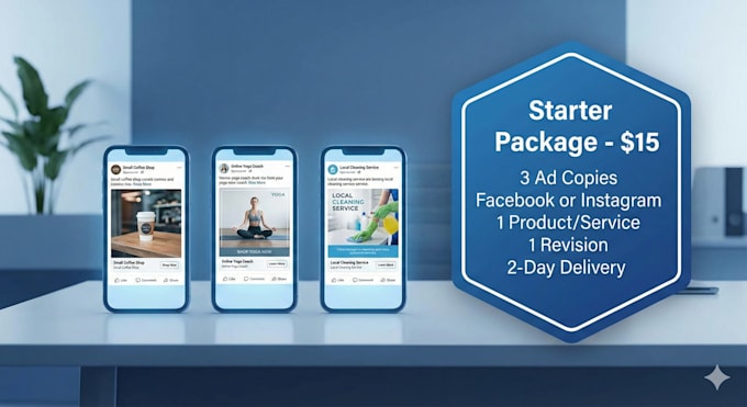 write high converting ad copy for facebook, instagram, tiktok, and google ads