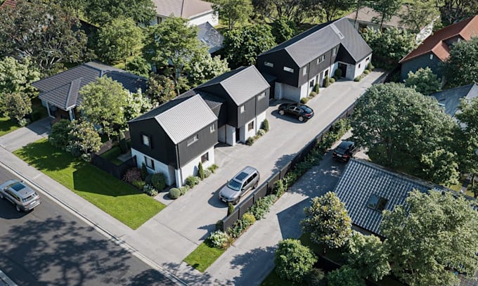develop townhouse community,residential layout plan,apartment interior rendering