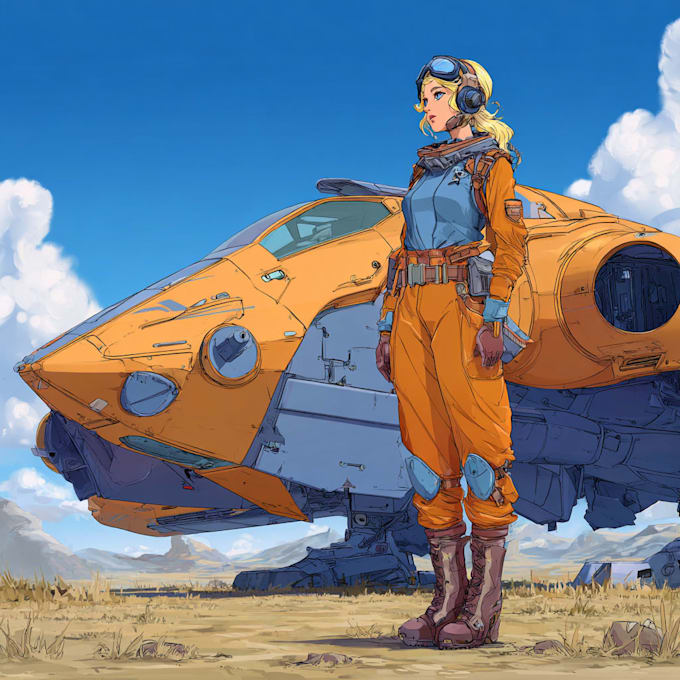 Draw sci fi character illustration or sci fi character by Streamalo ...